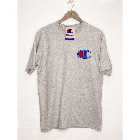 New Champion Life Applique T-Shirt Big C Logo - Picture 2 of 8
